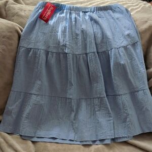 Bonworth Size Medium Light Blue Tiered Skirt